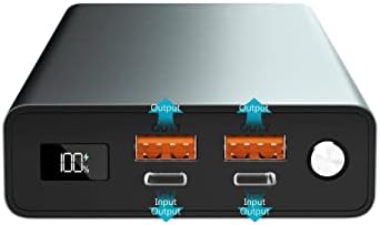 BoxWave Charger Compatible with Juniper Systems Mesa Pro - Rejuva 100W PD Power Pack (30,000mAh), High Capacity 100W PD Power Bank - Slate Grey - Image 9